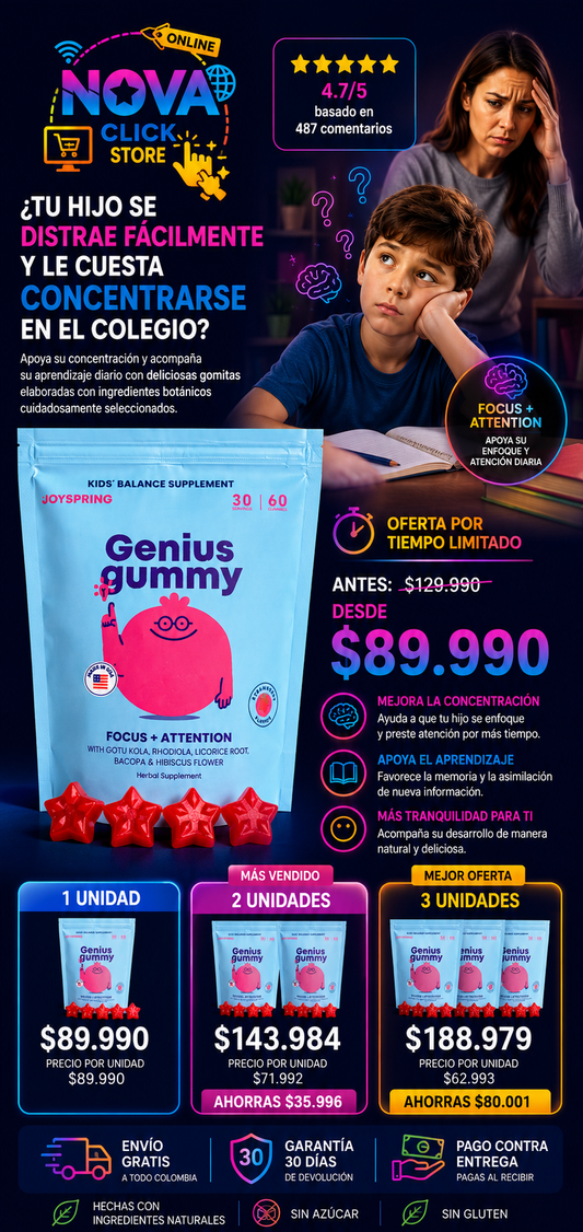 Genius GummY 🚀 Más Enfoque, Más Aprendizaje🚀
