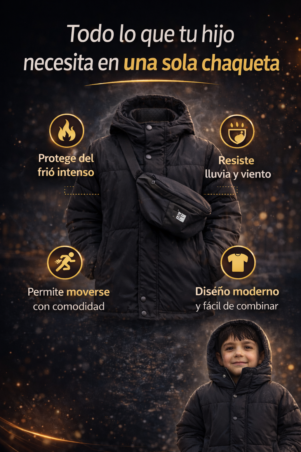 Chaqueta canguro niño  Norface  N200E-3