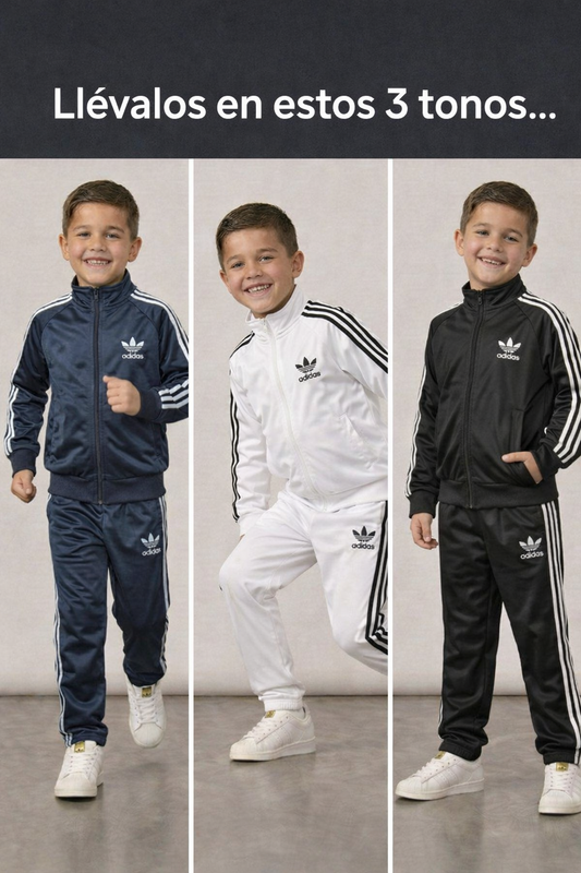 Conjunto de Sudadera Adidas de niño T9-1