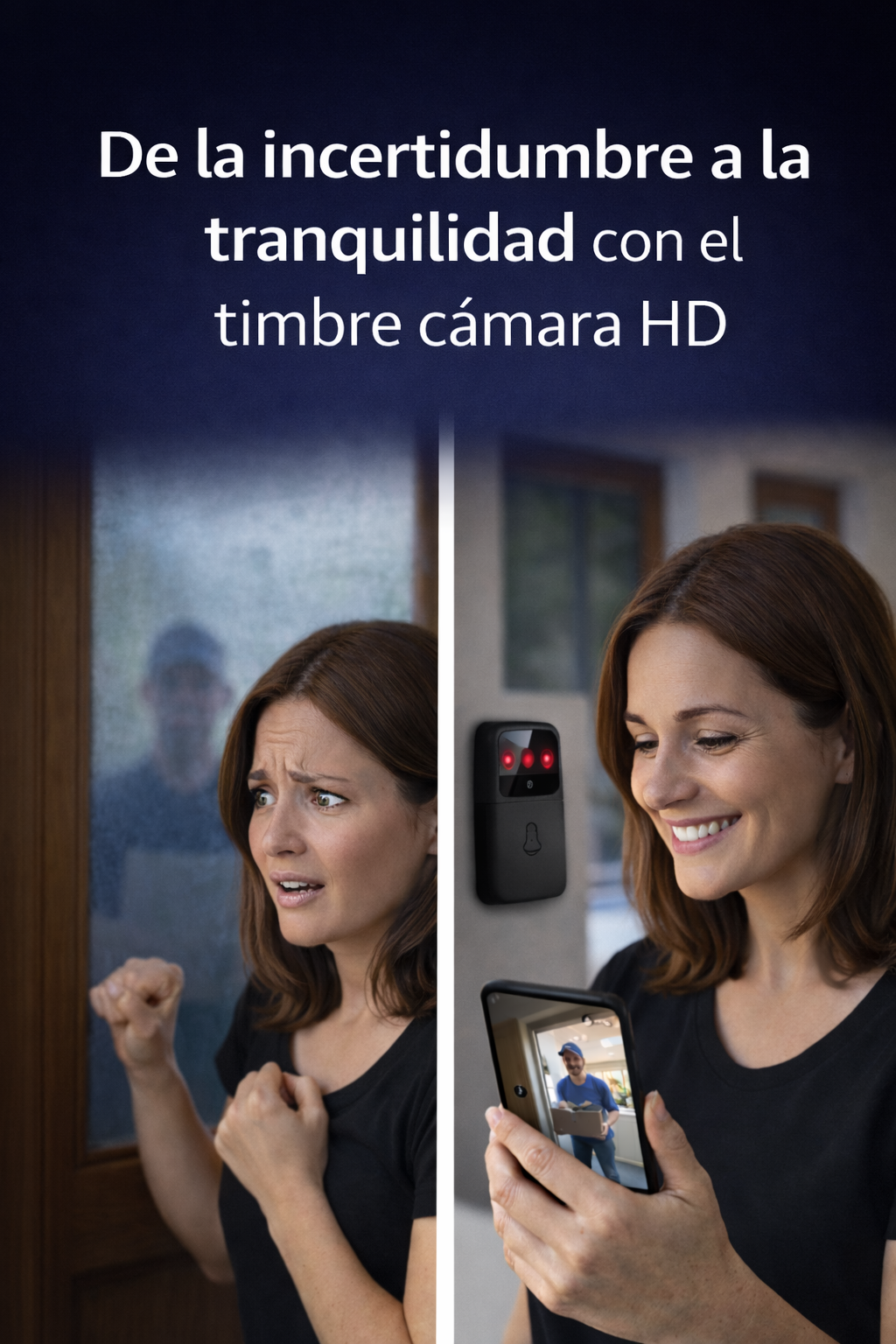 🔒Cámara Timbre Inteligente Inalámbrica HD