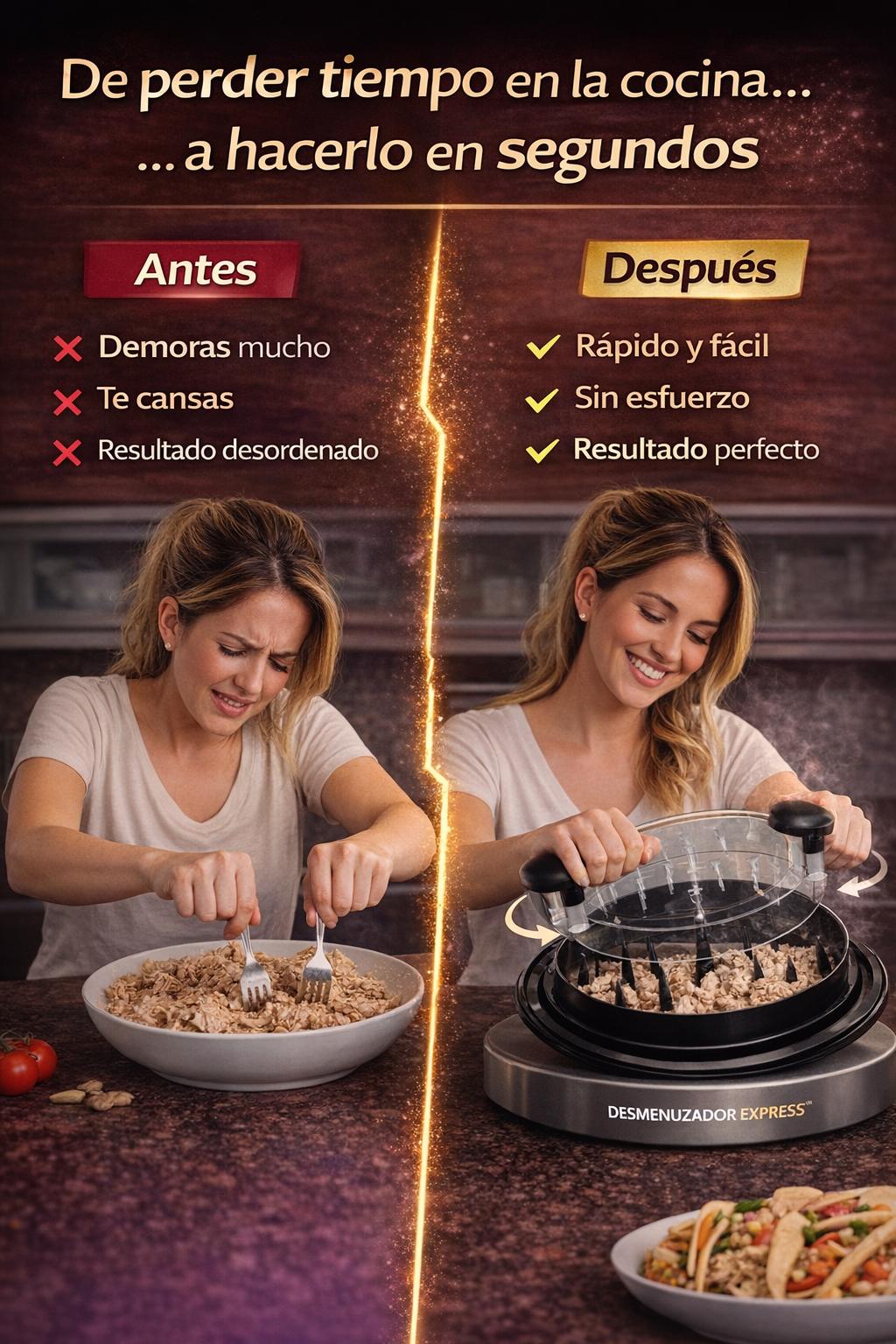 Desmenuzador Desmechador Pollo Carne