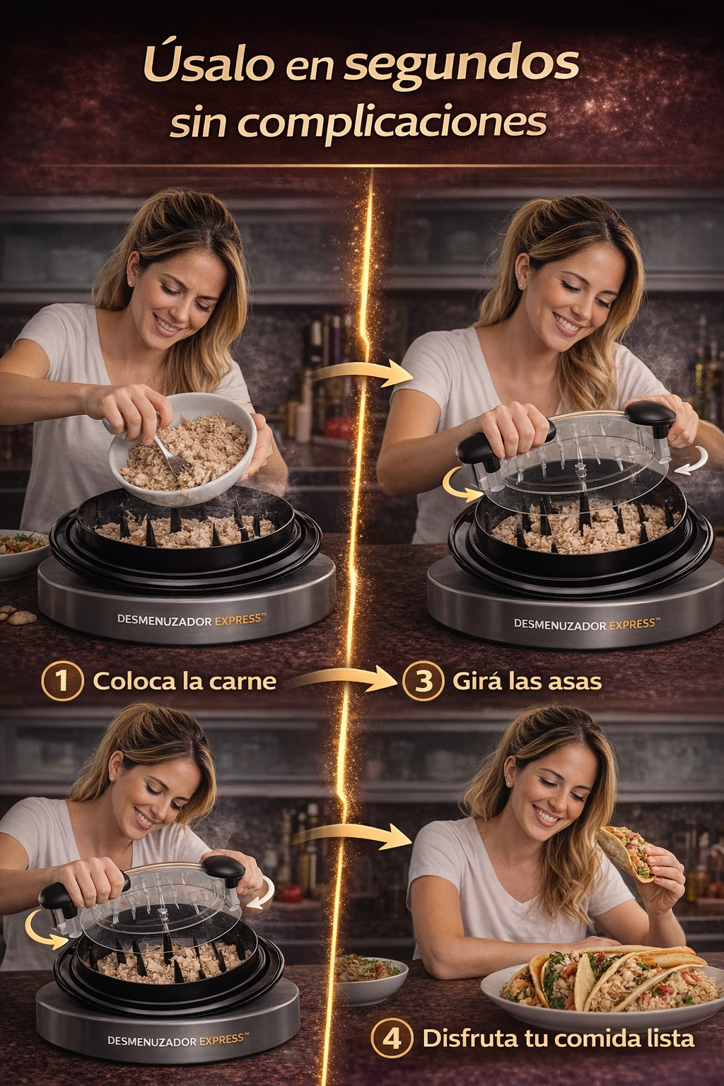 Desmenuzador Desmechador Pollo Carne