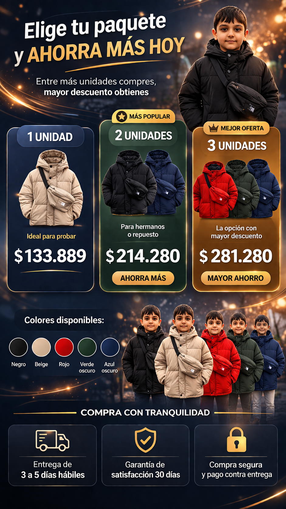 Chaqueta canguro niño  Norface  N200E-3