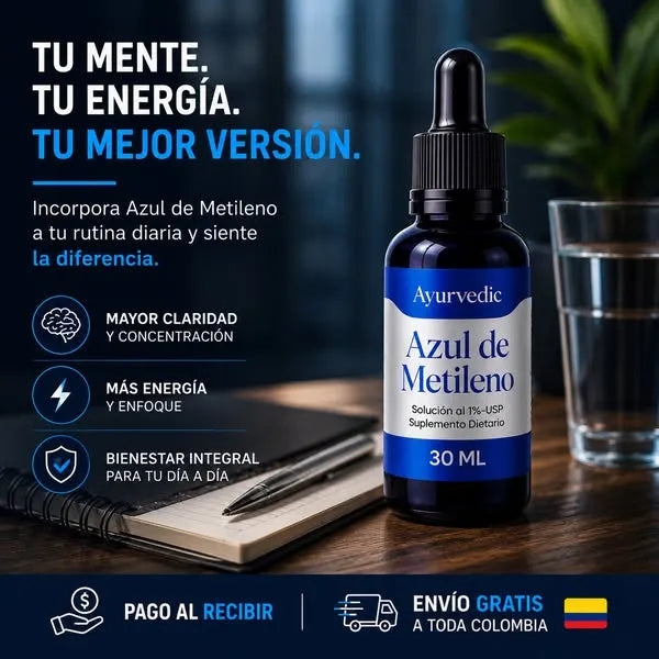 PACK 2X1 Azul de Metileno NeuroBlue® Ayurvedic – Concentrado Celular 30ml